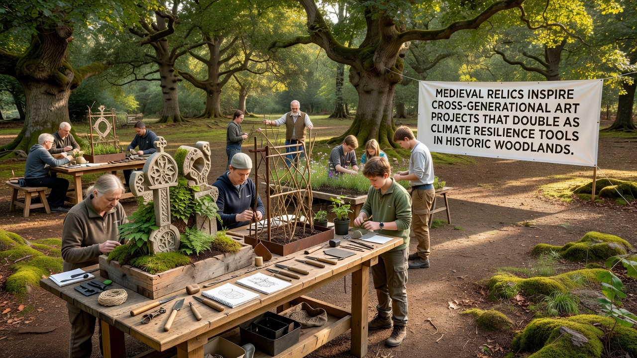Medieval Relics Inspire Cross-Generational Art Projects That Double as Climate Resilience Tools in Historic Woodlands